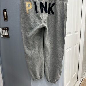 PINK Victoria's Secret Girls' Gray Logo Sweatpants
